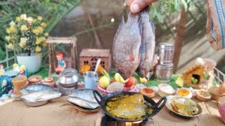 Yummy Miniature Blooming Fish Fried Recipe 🐟 Cooking Mini Food In