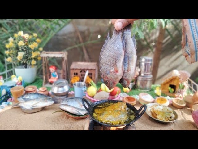 Yummy Miniature Blooming Fish Fried Recipe 🐟 Cooking Mini Food In