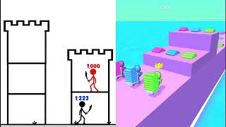 Tower Battle The Stickman Era Vs Satisfying Game Ads screenshot 2