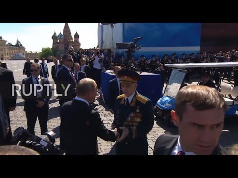 Russia: Not on my watch! Putin scolds security for pushing veteran during V-Day parade