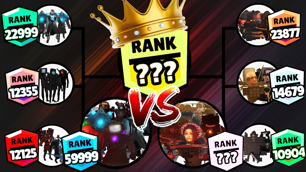 Skibidi Toilet Brawl Stars Rank Up Tournament| ALL AGENT BOSSES vs ALL SKIBIDI TOILET BOSSES