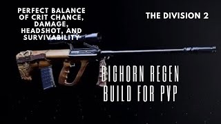 “Rare” Off Meta “Balanced” (58chc/69chd/125 hs) Bighorn Regen build for PVP ll The Division 2 TU20.4