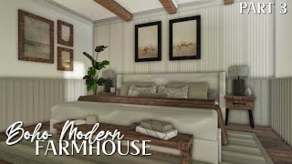 BLOXBURG: Boho Modern Farmhouse | Collab with @Look_io_kas Speedbuild | Interior Part 3