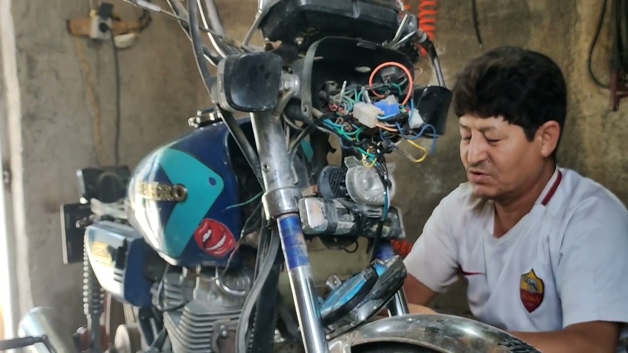 طرز سیم کشی متور سیکلت هندا 200c