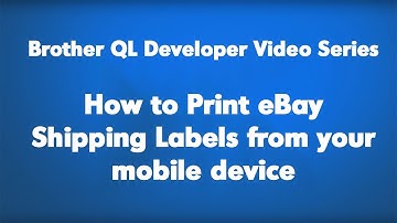 Brother QL-800 Video Series | How to print eBay shipping labels from your mobile device