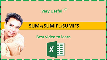SUM, SUMIF, SUMIFS formula in Excel in Hindi | SUMIF Vs SUMIFS in Excel