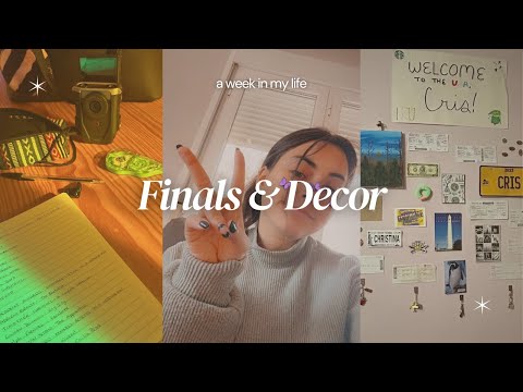 Finals & Bedroom Decor | Vlog #5
