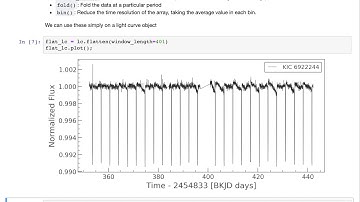 Examine Kepler lightcurves with lightkurve