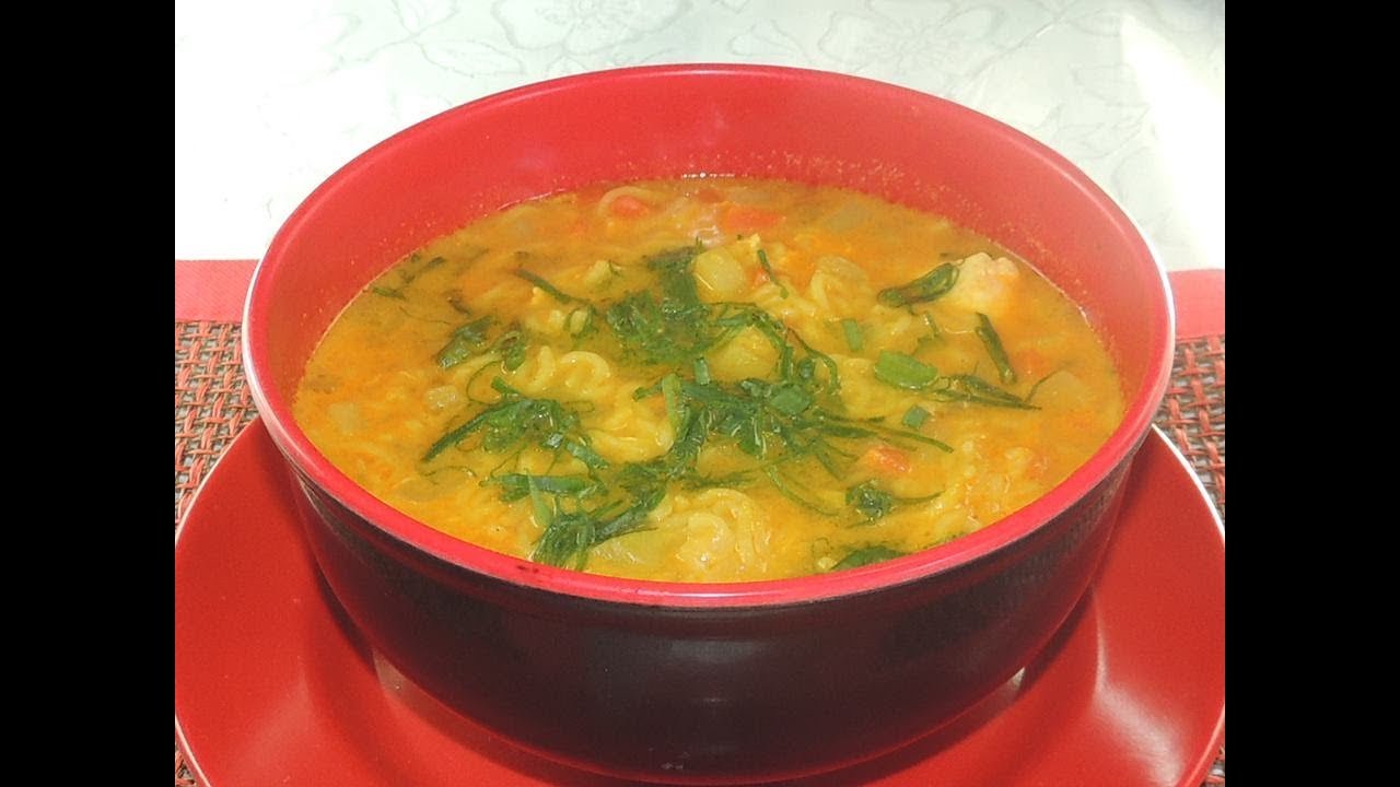 Caldo Da Caridade Com Carne Moida Sopa De Miojo Youtube