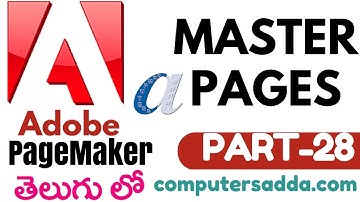 Adobe Page maker in Telugu 28 (Master Pages) (www.computersadda.com)