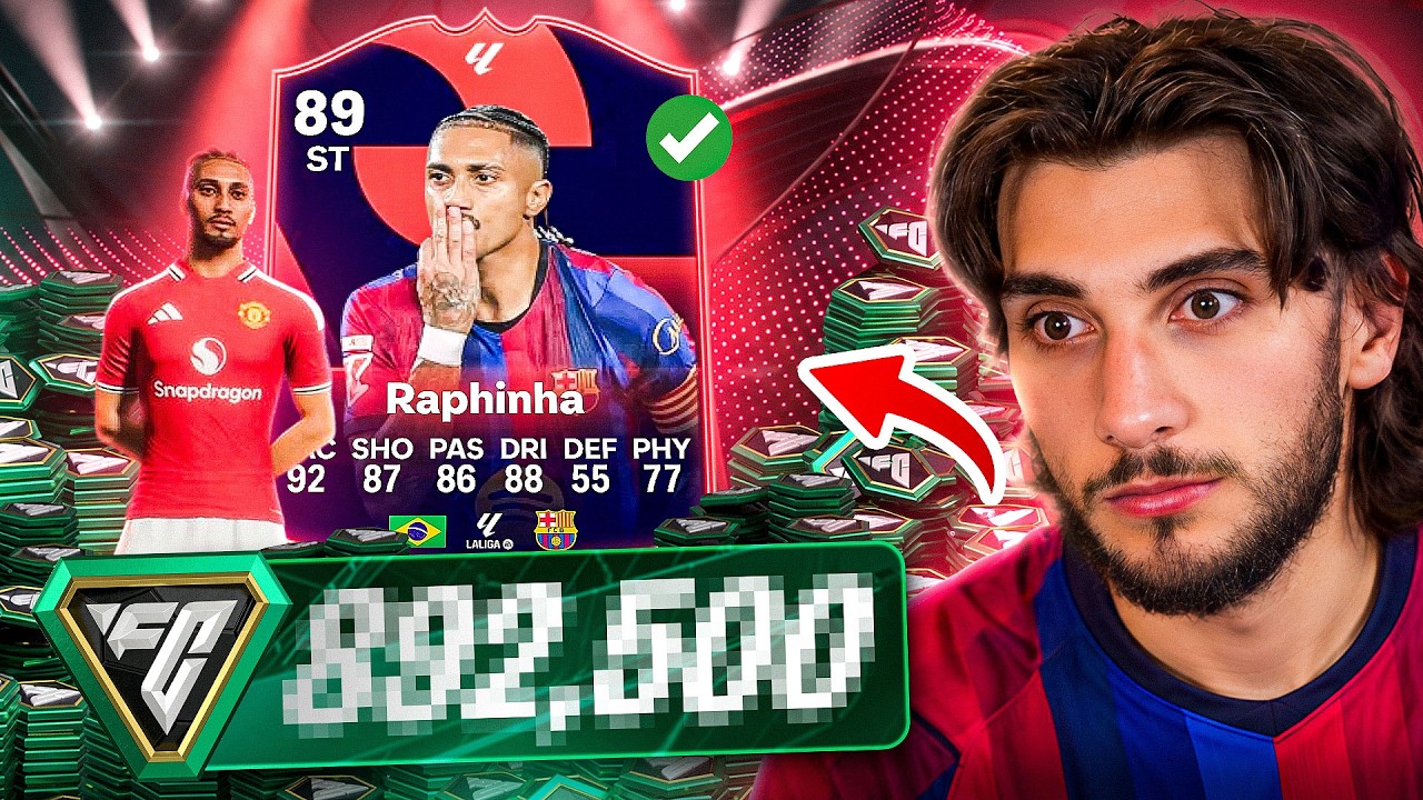 How Many FC Points For 89 POTM Raphinha?