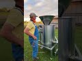 Gray Rooster Enters Machine Multiple Roosters Come Out 🧸