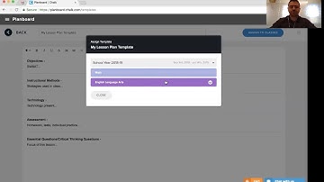 How to create and assign Lesson Templates [Support]