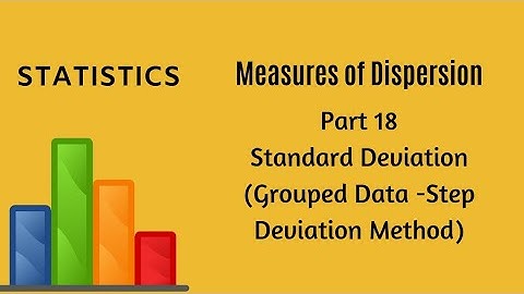 Measures of Dispersion - Part 18 -  Standard Deviation - Statistics - FYBCom - FYJC