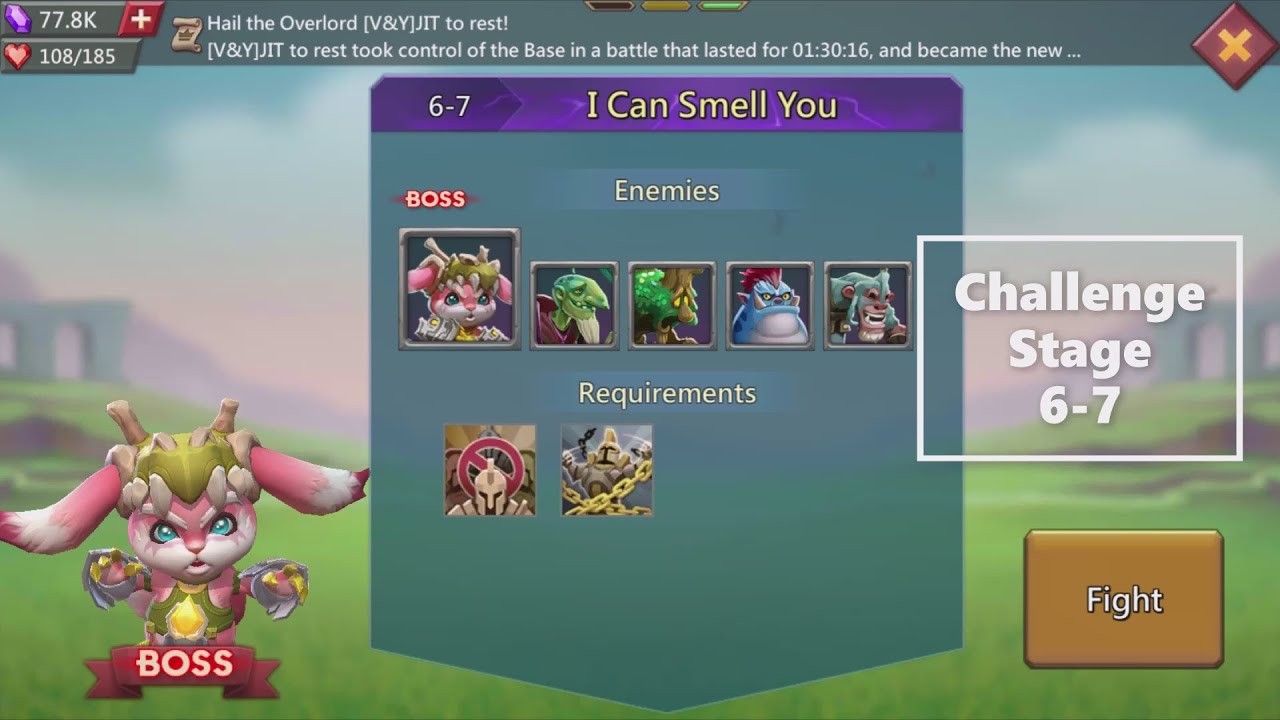 Lords Mobile F2P Challenge Stage 6-7