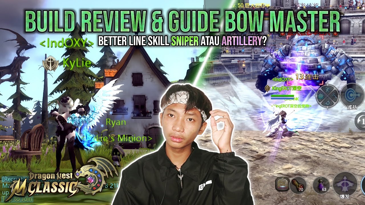 Build Review & Guide Bow Master Cap 40! Better Line Sniper atau Artillery?? - DRAGON NEST M CLASSIC