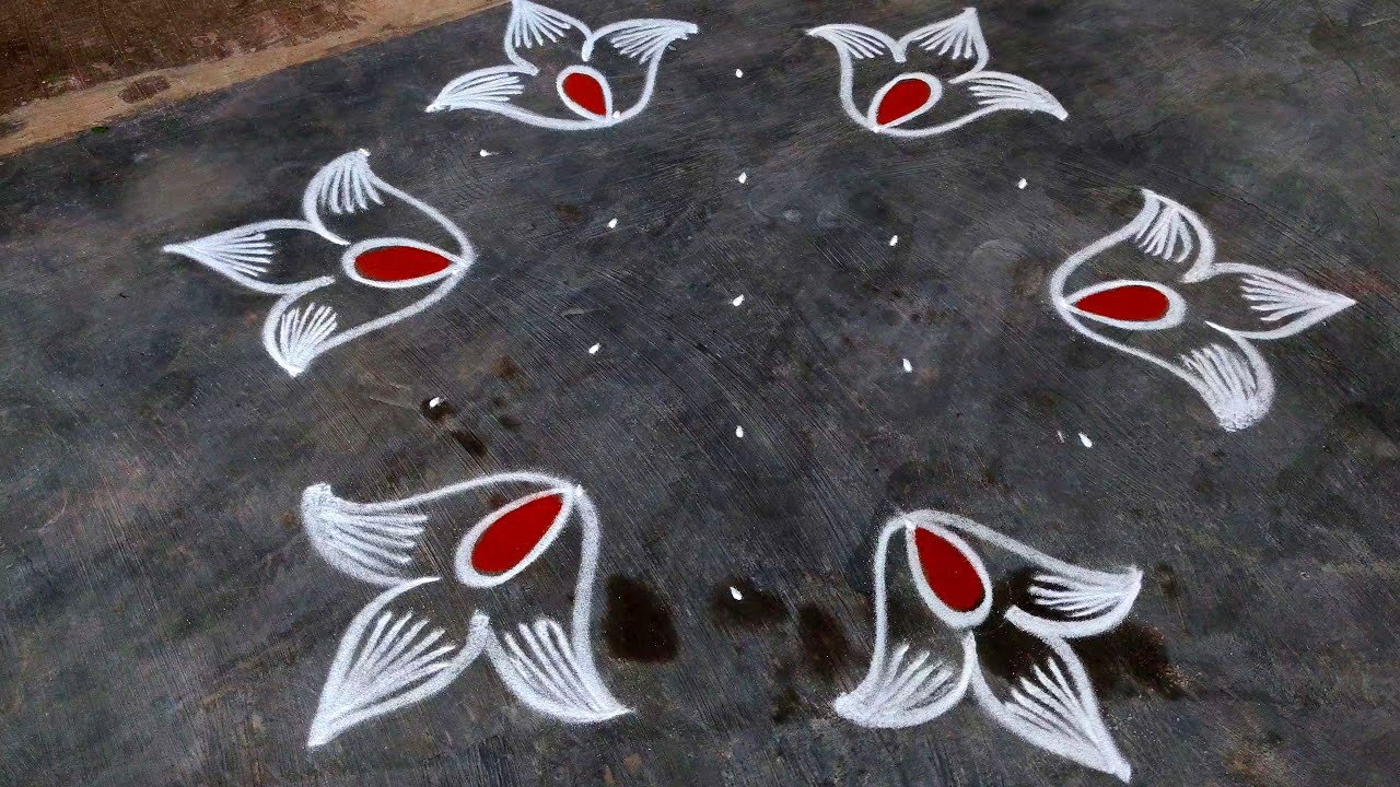 Karthika masam muggulu🌹Karthigai deepam rangoli🌹Pandaga muggulu designs🌹Creative Rangolis with dots
