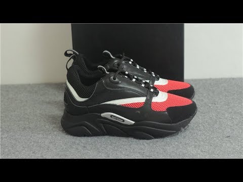 black and red dior runners