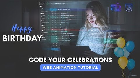 ✨Beautiful Happy Birthday Animation 🎉 | HTML CSS JavaScript | Balloon Animation