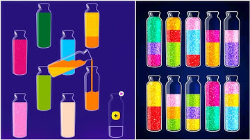 Get Color Water Sort Gameplay 22 , Android Games ios Walkthrough Simulator Think Brain Puzzle