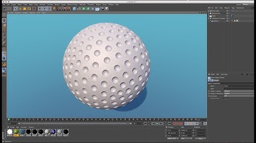 Making 3D Golf Ball in Cinema 4D R16 Tutorials