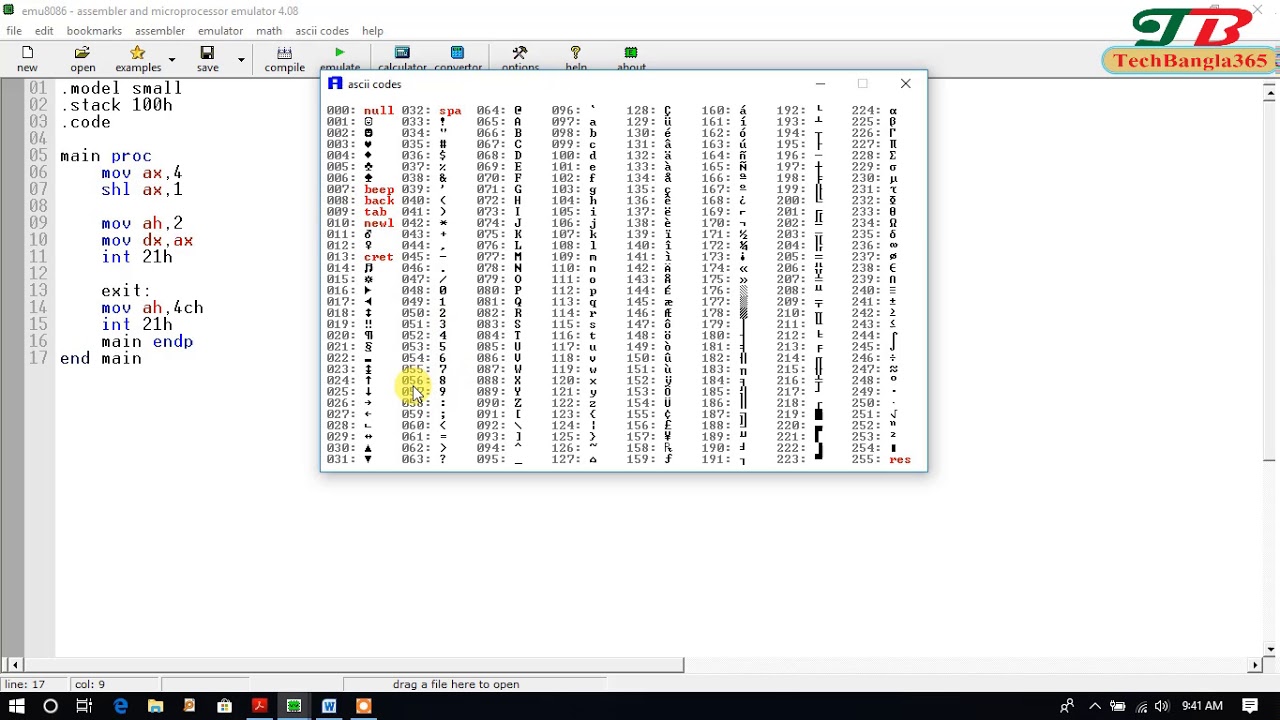 Assembly Language Programming 40 Shift Operation Implementation Youtube