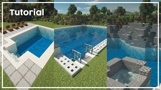 How To Make A Swimming Pool [Minecraft Tutorial]