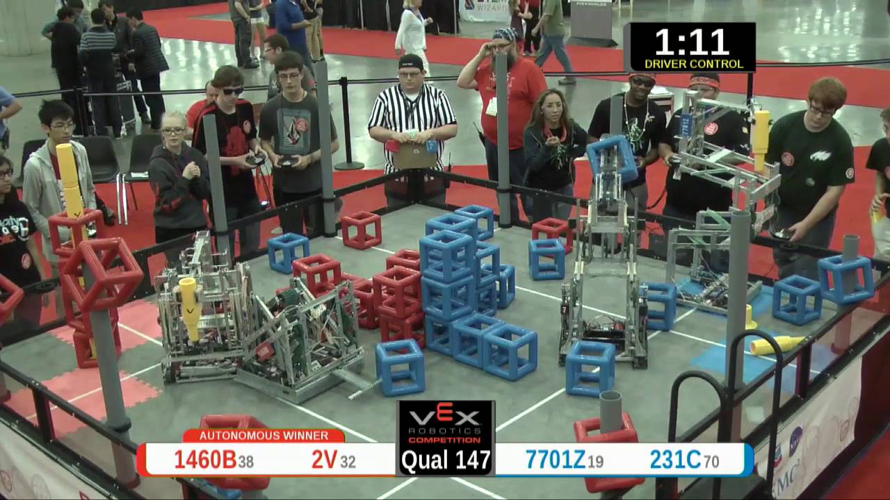2015 VRC Sci Q147 - 1460B 2V vs 7701Z 231C - 78 to 27 - VEX Worlds 2015 - Science Division
