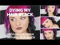 Dying the Bottom of My Hair BLACK with BOX DYE!!!