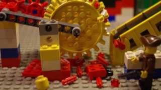 Lego Animation - Zerquetscht in der Presse