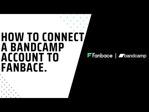 Connect Fanbace to your BandCamp account