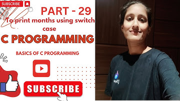 To Print months using a switch case in C Programming