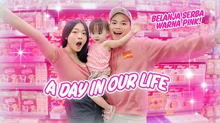 YUKA-CHAN BELANJA BULANAN SERBA WARNA PINK! | a day in our life