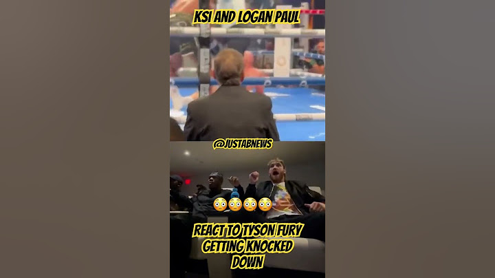 KSI and Logan Paul REACT to Tyson Fury getting KNOCKED DOWN ‼️…