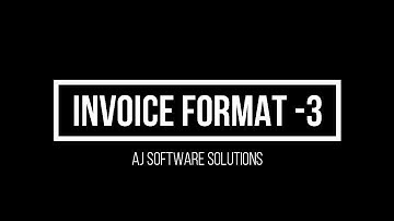 Invoice Format Customization - 3 || Tally Customization || TDL