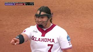 2022/06/02 - #9 Northwestern vs #1 Oklahoma - WCWS Game 2 -