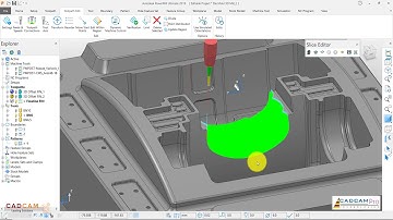 PowerMill 2019 Tutorial #40 | 3D Mold & Die  - Flowline Finishing