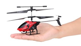 Red RC Remote Control Helicopter Wireless Flying Aircraft Toy FQ77 AF610 for Kids Gift