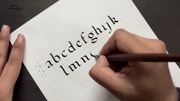 Foundational Hand Calligraphy | Minuscule Letters