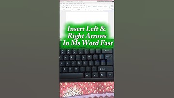 ⬅️➡️ Insert Left & Right Arrows in MS Word – Easy Trick #shorts #trending #keyboard