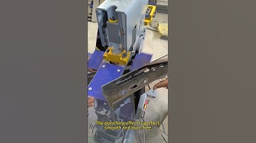 Xinfangda punching and shearing machine – Combining punching, shearing, and cutting into one.