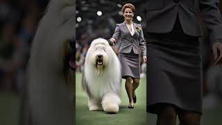Old English Sheepdog's ADORABLE Dog Show Moment!🏆🐾