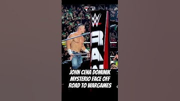 John Cena Faces Off With Dominik Mysterio — RAW Staredown Road to WarGames