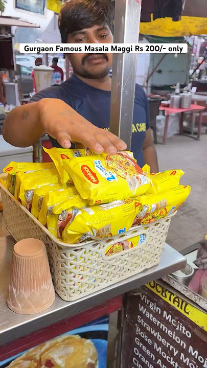 Gurgaon famous masala Maggi Rs 200 only #maggi #gurgaon #shortsfeed #foodforfoodies #indianfood
