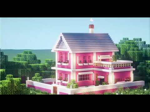 Minecraft Casa Moderna Rosa Tutorial : Craftxing #minecraft