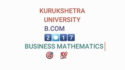 B.COM Previousyear  question  paper kuk 2017