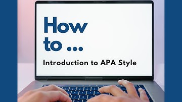 How to Introduction to APA Style