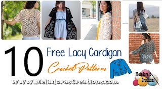 10 Free Lacy Cardigan Crochet Patterns - Crochet Link Blast shorts