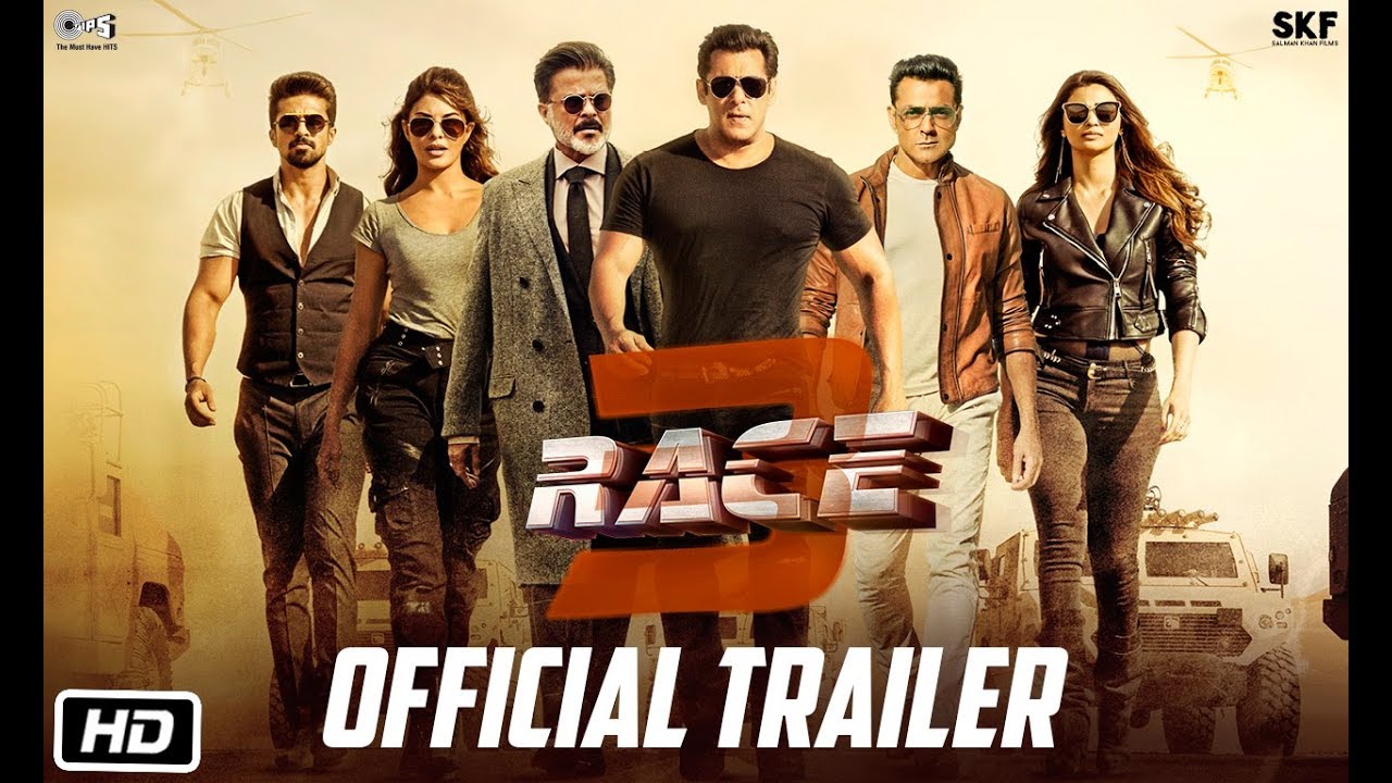 Race 3  Official Trailer  Salman Khan  Remo DSouza  Releasing on 15th June 2018   Race3ThisEID
