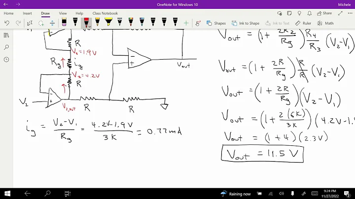Instrumentation Amplifier Problem
